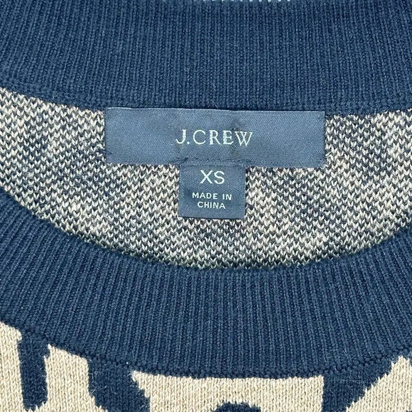 J. CREW‎ Leopard Mini Long Sleeve Sweater Dress XS - Picture 3 of 5